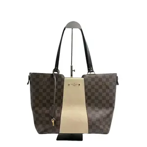 Pre-owned Louis Vuitton France Tote Bags Damier Ebene cowhide totebag H2 H02534