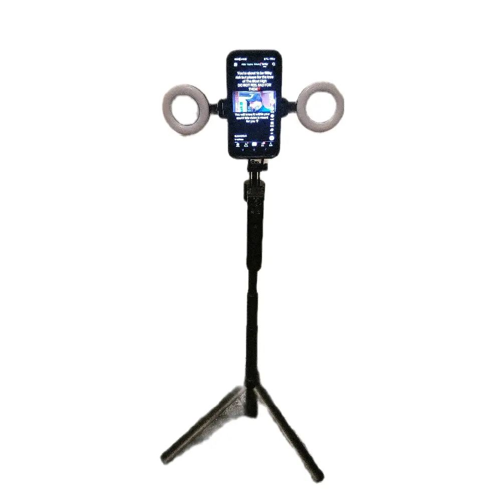 Arbenlulu 68.9" Extendable Phone Tripod with 360° Rotatable Remote for iPhone and Selfie Stick, Compatible with iOS & Android - Cellphone, Smartphone