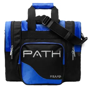Pyramid Path Pro Deluxe Single Tote Bowling Bag (Black/Royal Blue)