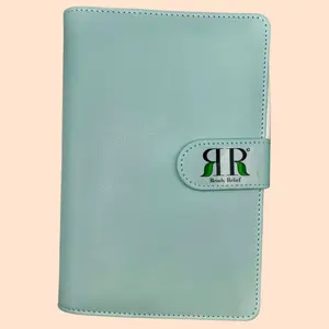 Light Blue Vegan Leather Ready Relief Binder