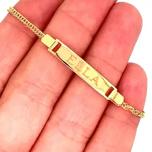 Gold Filled Baby ID Bracelet | Custom Engraved Keepsake