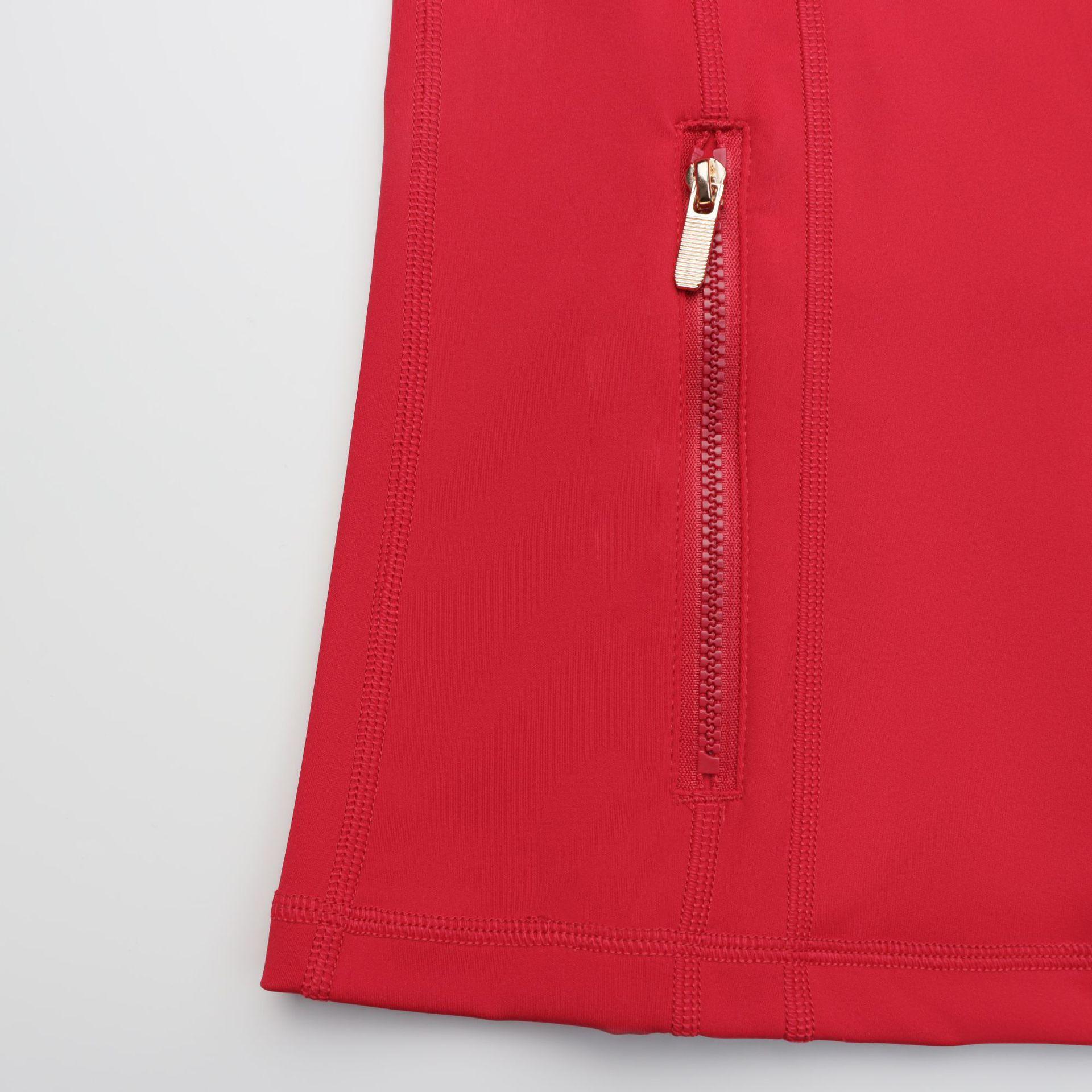 【Golden Zipper】Soft Brushed Women's Sport | Yoga | Quick-dry | Workout Jacket & High Waisted Cropped Leggings. Golden Zipper Jacket with Pockets, Yoga Pants, Thumbholes Design, Casual Slim fit Wear for Women