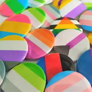 LGBTQ+ Pride Flag Buttons, LGBTQ Pinback Buttons, Meaningful Gifts, Cute Pins, Girly Pins For Backpacks, Bag Accessories