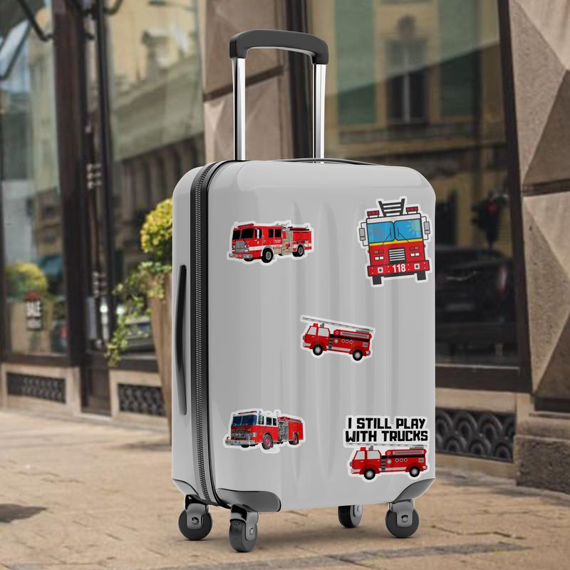 Stickers Pack 20 Pcs Fire Luggage Truck Bumper Aesthetic Car Vinyl Bottle Colorful Waterproof Water Skateboard Guitar Laptop Bike