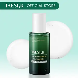 [TAESI.K Official] Marine Glow Serum, Deep Hydration Glass Skin Serum with Marine Complex & Niacinamide, Cooling Soothing Inner Glow for Dull & Dehydrated Skin, Korean Skin Care (1.69 Fl Oz / 50ml)
