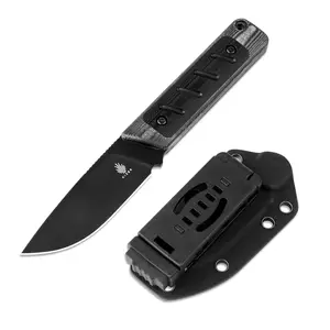 Kizer EDC Knife Black Handle G10 Micarta 1063A2 blade pocket blade g10 handle kitchen cooking knife damascus steel