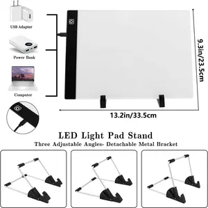 Ratukall 183PCS A4 Diamond Painting Light Pad Kit, Light Board for Diamond Painting Accessories, Tracing Light Box with 5D Painting Tools Set for Full Drill & Partial Drill Art