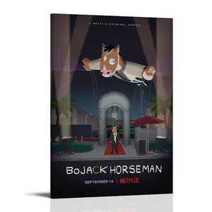 BoJack-Horseman (8) Poster Posters Music Album Cover Posters Canvas Wall Art High-Resolution Vintage Band & Artist Prints for Room