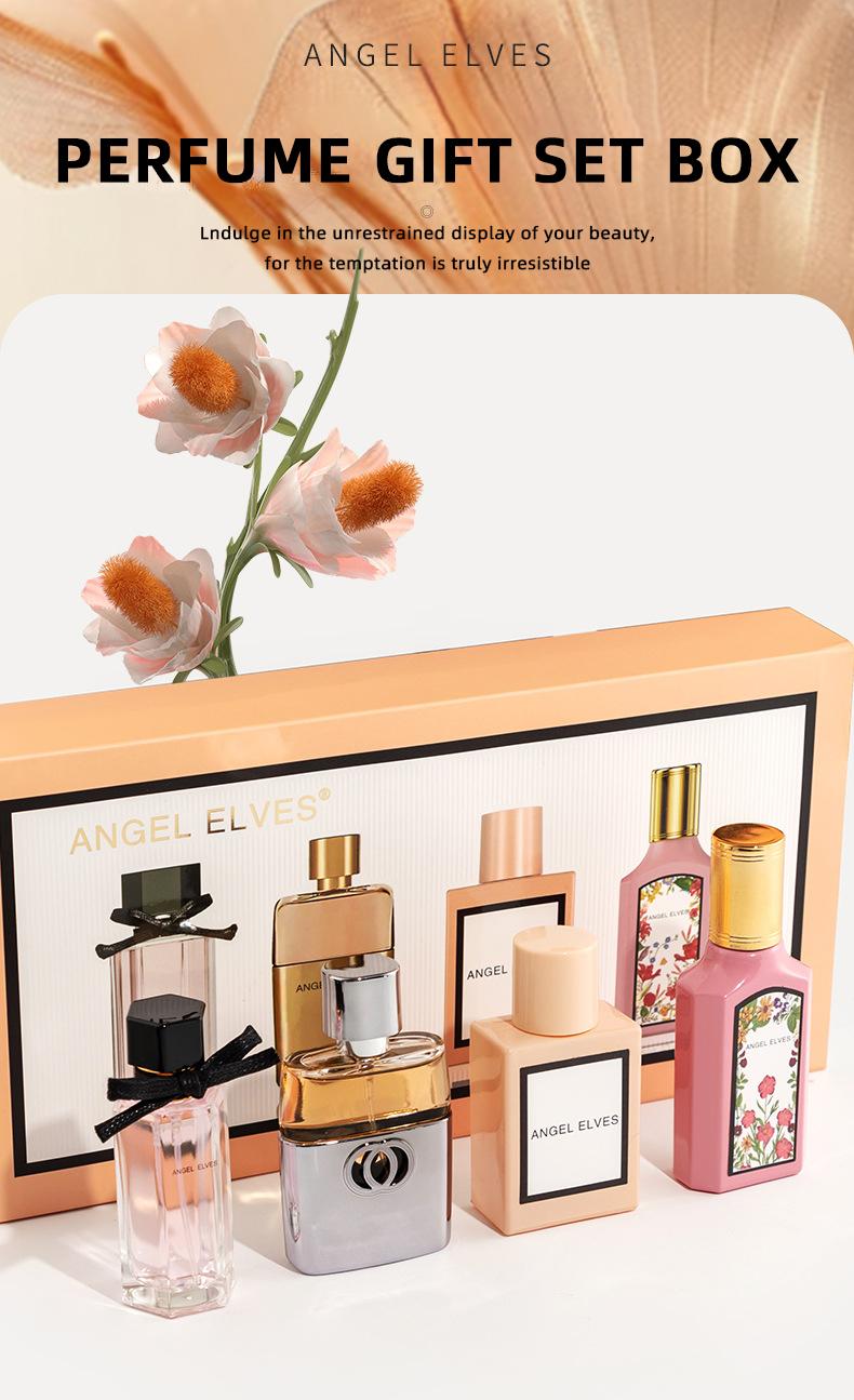 Women’s perfume, a natural spray with a sweet scent—rich yet refined, featuring notes of lily of the valley, gardenia, orange blossom, and sandalwood; long-lasting fragrance