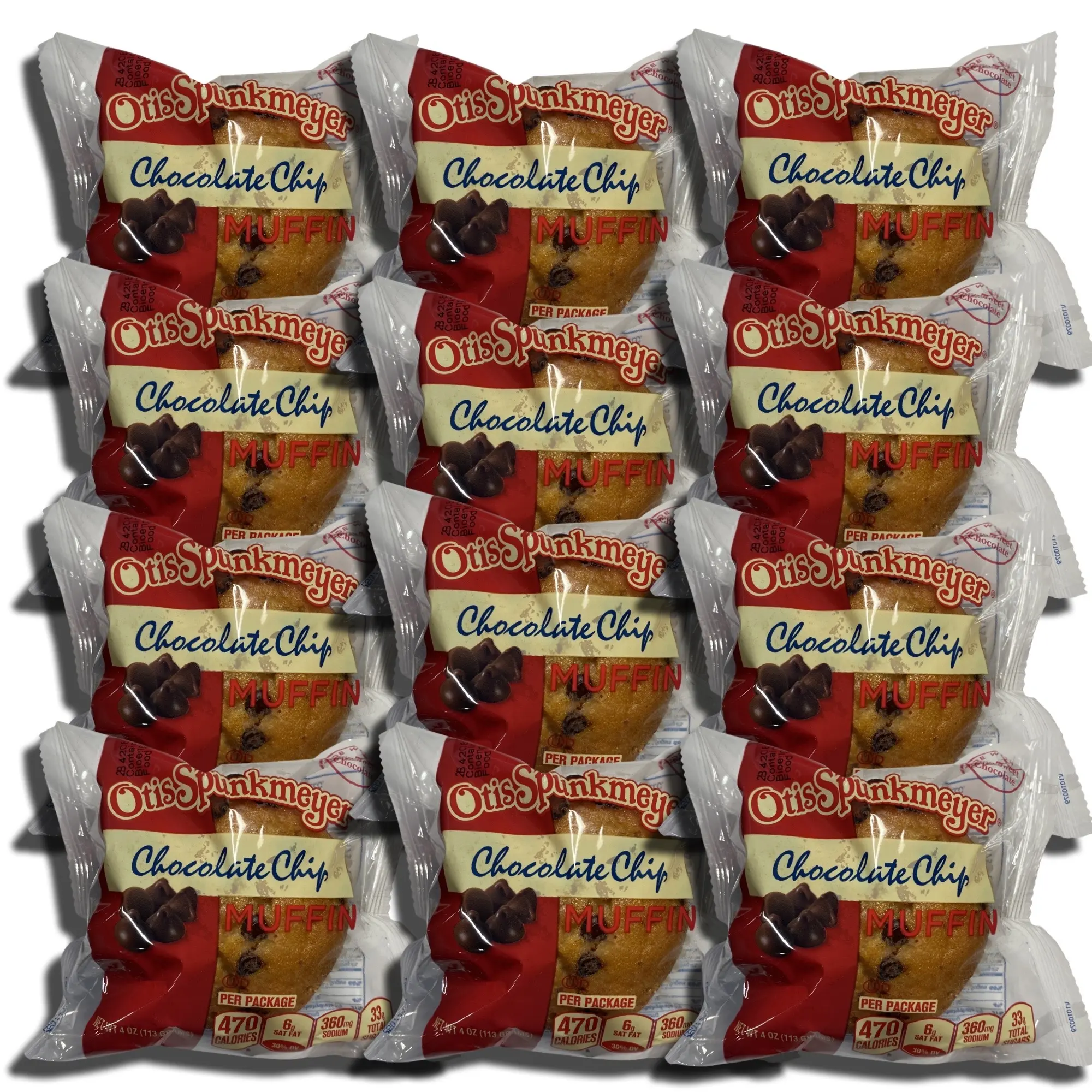 Individually Wrapped Chocolate Chip Muffins by Otis Spunkmeyer | 4 Ounce | Pack of 12 Individually Wrapped Chocolate Chip Muffins by Otis Spunkmeyer | 4 Ounce | Pack of 12