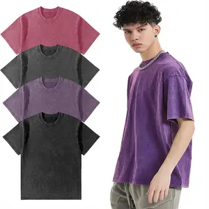 4 Color Available Vintage Washed T Shirts 100% Cotton Oversized Tee for Men Women Acid Wash Soft Breathable Casual Summer Streetwear Loose Fit Everyday Essentials