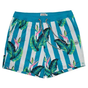 Party Pants Men's Striped Gulf Swimsuit Bottom