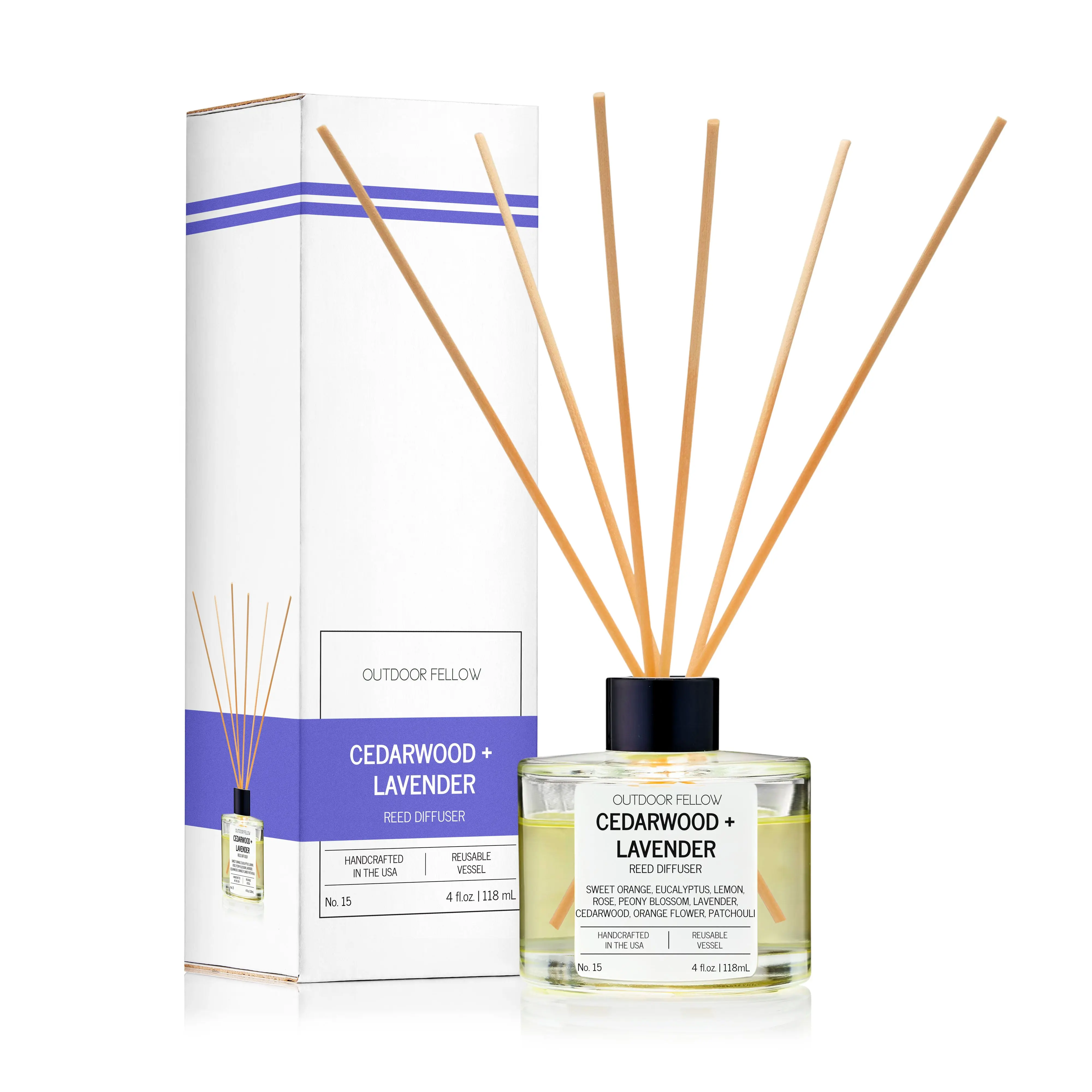 CEDARWOOD + LAVENDER CANDLE AND REED DIFFUSER BUNDLE