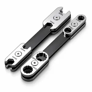 360-Degree Adjustable 8-in-1 Wrench, Portable Rotatable Double-Ended Flare Nut Wrench, Multi-Functional Auto Repair Tool