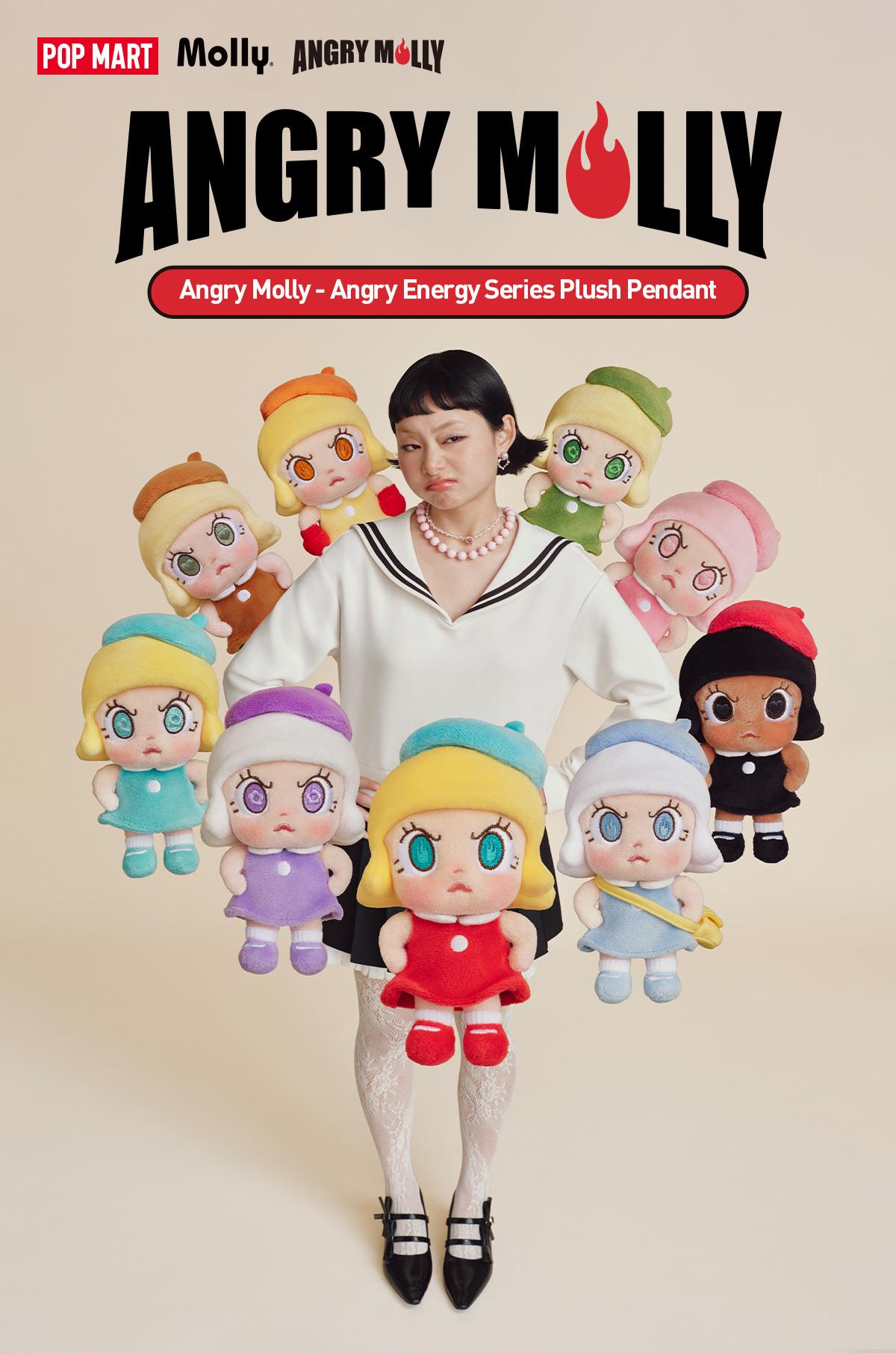 POP MART Angry Molly - Angry Energy Series Plush Pendant Blind Box
