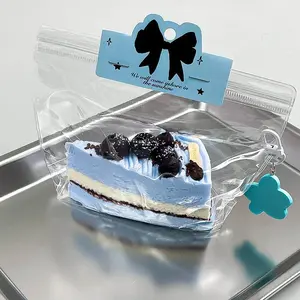Dry mud, blueberry butter, Basque cream cream, stress-relieving gadget, food-grade silicone squeeze keychain