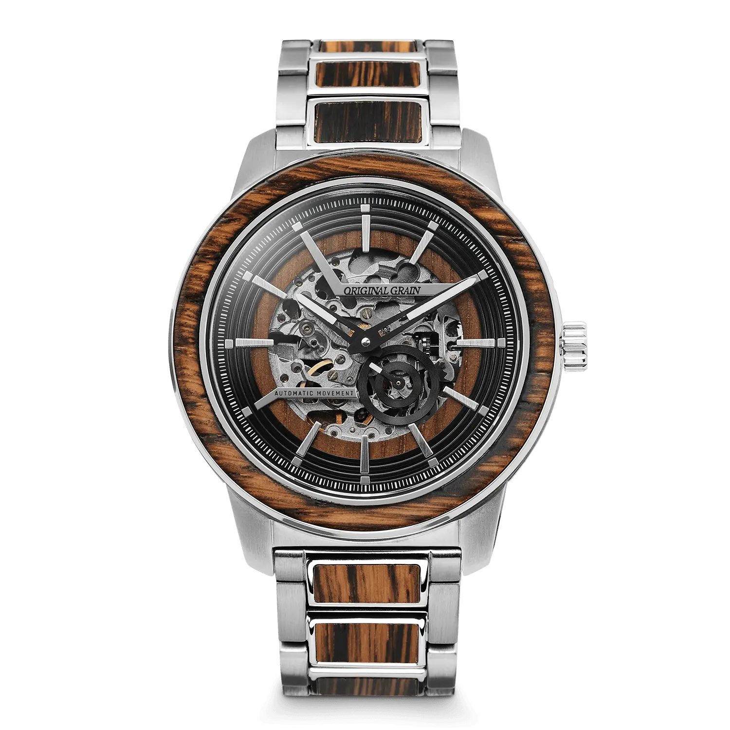 Charred Whiskey Silver Barrel Automatic 46mm Charred Whiskey Silver Barrel Automatic 46mm