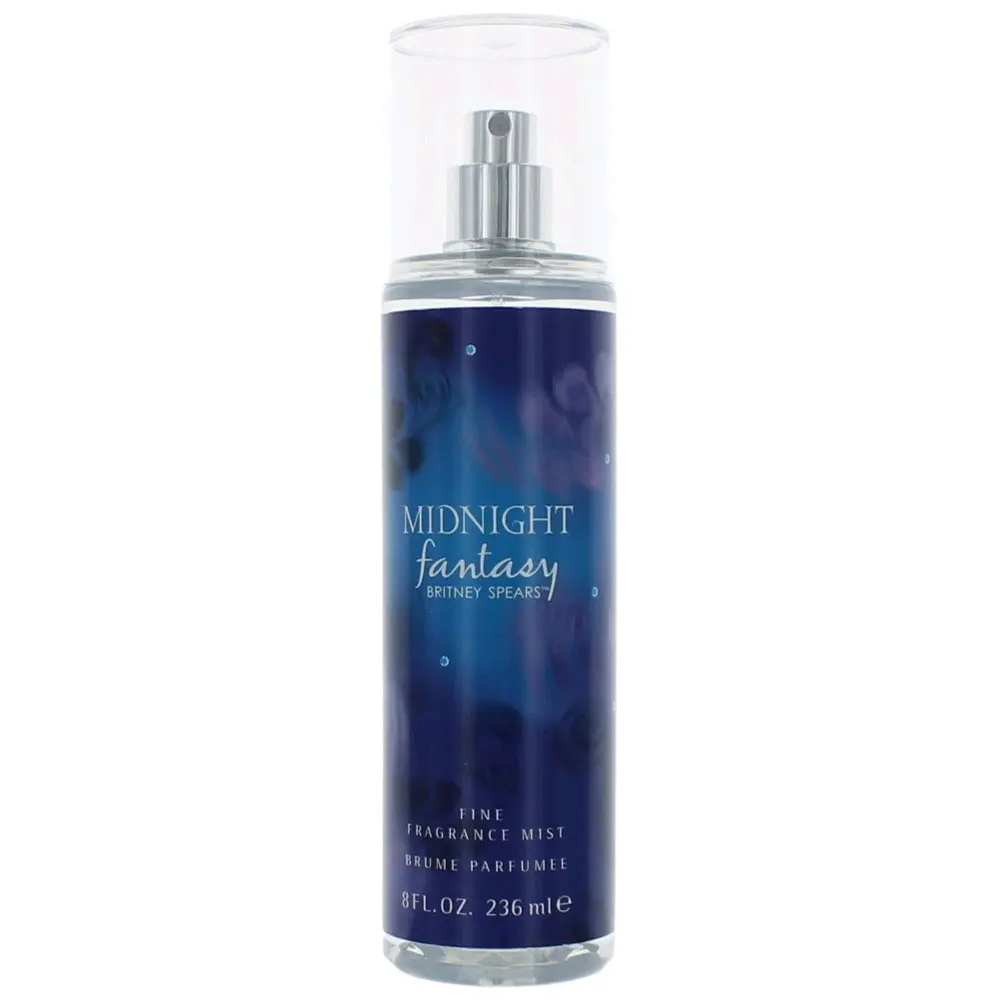 Midnight Fantasy Fine Fragrance Mist for Women, Warm Fruity Floral with Notes of Black Cherry & Amber, 8 fl oz Single Bottle
