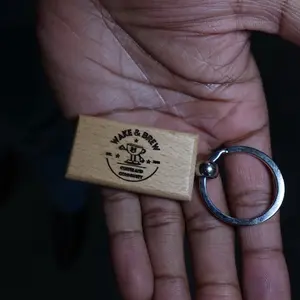 Wake & Brew key chain