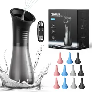 2026 TikTokShopBlackFriday E80 Upgraded 2-in-1 Ear Wax Removal Kit with 400Ml Integrated Waste Tank Rechargeable Water Spray 4 Pressure Settings Safe Effective Ear Canal Irrigation System