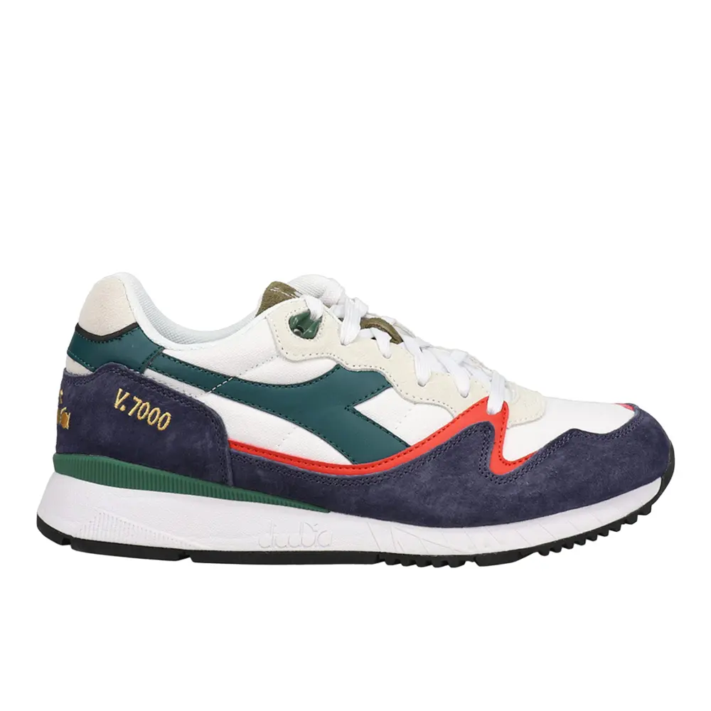 diadora Mens V7000 Navy Lace Up Sneakers Shoes Casual - Blue