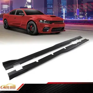 Fit for 2015-2023 Charger Widebody Body Kit Matte Black Side Skirts Rocker Panel