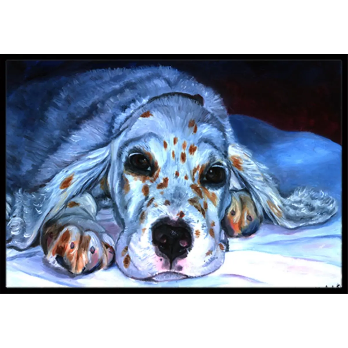212 MAIN English Setter Themed Printed Decorative Rug Mat - 24x36 in Durable Decorative Mat, Fade-Resistant Indoor Floor Rug for Indoor, Outdoor Use
