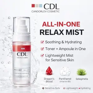[CANDORLOV] Korea Dragon’s Blood Essence Mist — Soothing, Hydrating, Anti-Aging, Brightening. A 2-in-1 Toner + Ampoule. Enriched with Taspine from Dragon’s Blood, suitable for sensitive skin, helps soothe irritation and promotes collagen production50ml