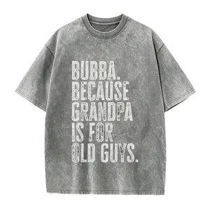 Bubba New Grandpa Fathers Day Grandfather Shirt, Funny Tee, T-shirt, Birthday Gifts for Men and Women