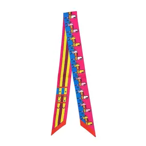 Luxury Silk Scarf for Women - Vibrant color Design with Unique  Print - Perfect for Stylish Outfits
