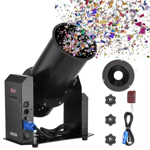 VEVOR Electric Confetti Machine with LED Lights, 1500W Powerful Output Confetti Cannon Launcher, DMX512, Manual Remote Control, Portable Confe - tti Shooter for Wedding Christmas Event Show StageVEVOR Super Brand Day