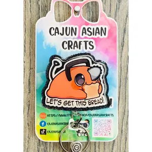 Anime Dog Inspired Badge Reel/ID Clip Retractable-(Alligator, Belt, MRI Safe, Carabiner Clips) & Non-Retractable Clips