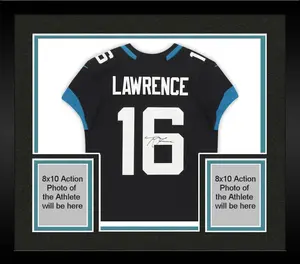 Framed Trevor Lawrence Jacksonville Jaguars Autographed Black Nike Elite Jersey - Fanatics Authentic Certified