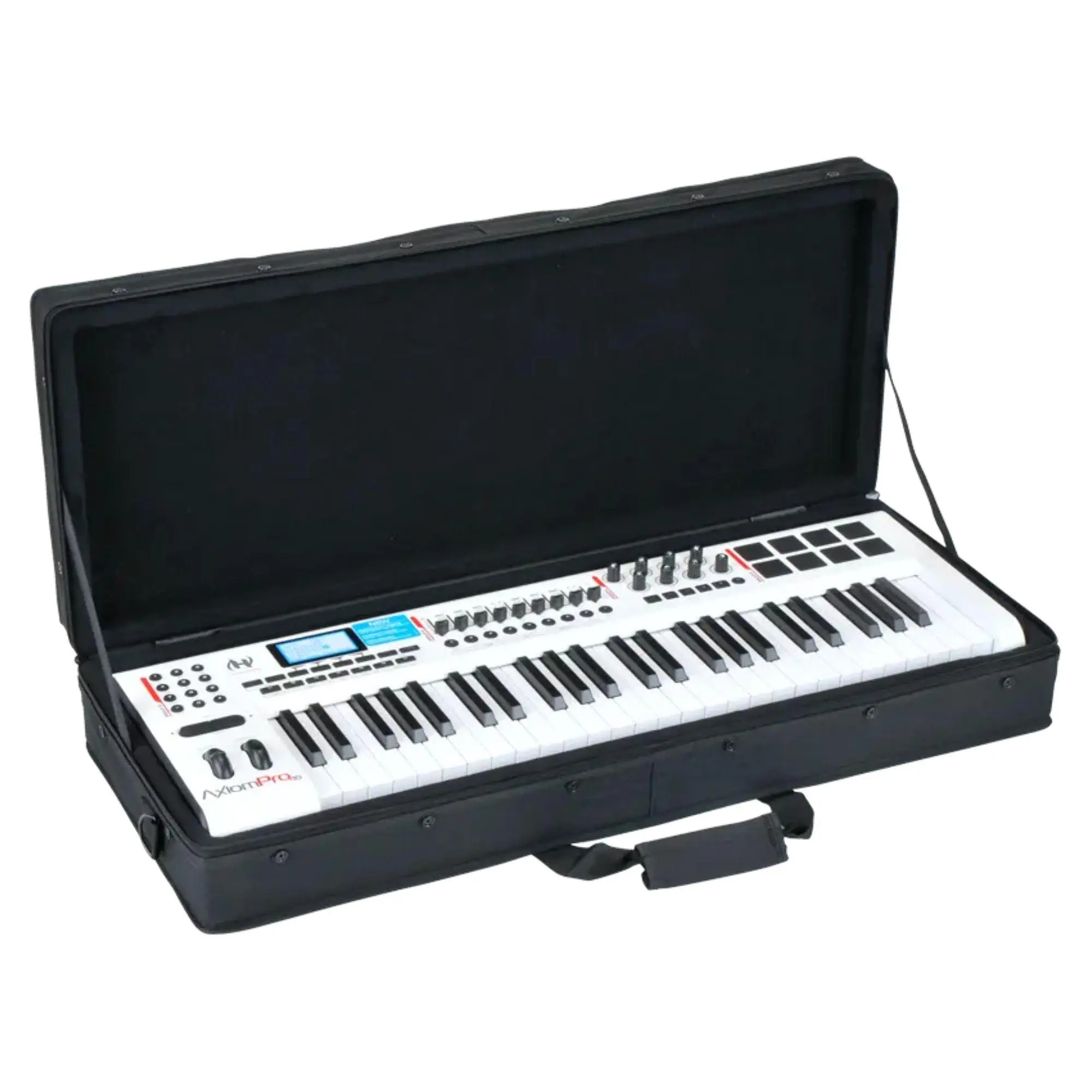 SKB 32”x12” DJ Controller & Small MIDI Keyboard Soft Case Padded Bag, Black