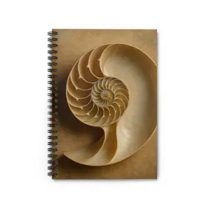 Spiral Notebook - Nautilus Shell Design