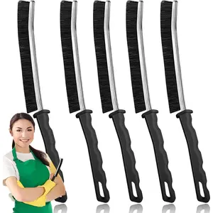 5pcs Multifunctional Crevice Gap Cleaning Brush Hard Bristle for Bathroom Blind Baseboard Fan Window Sliding Door Track