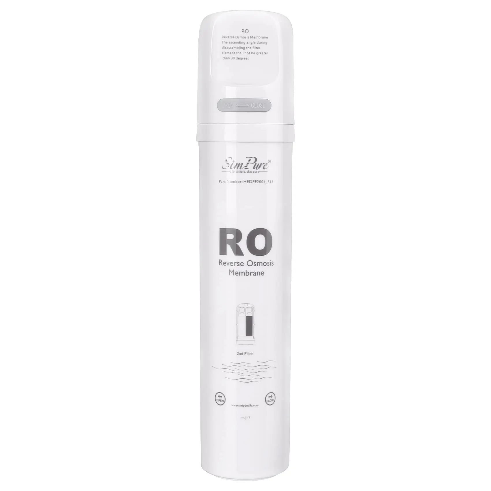 SimPure Y7/Y7P Series RO Filter Replacement Cartridge for Y7, Y7P-W, Y7P-BW, 6 Months Replacement Cartridge