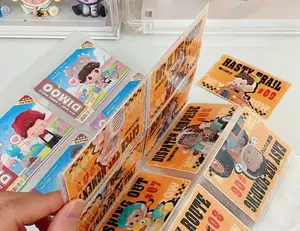Blind box card organizer, four-compartment large capacity, 3-inch instant photo card and business card collector's album