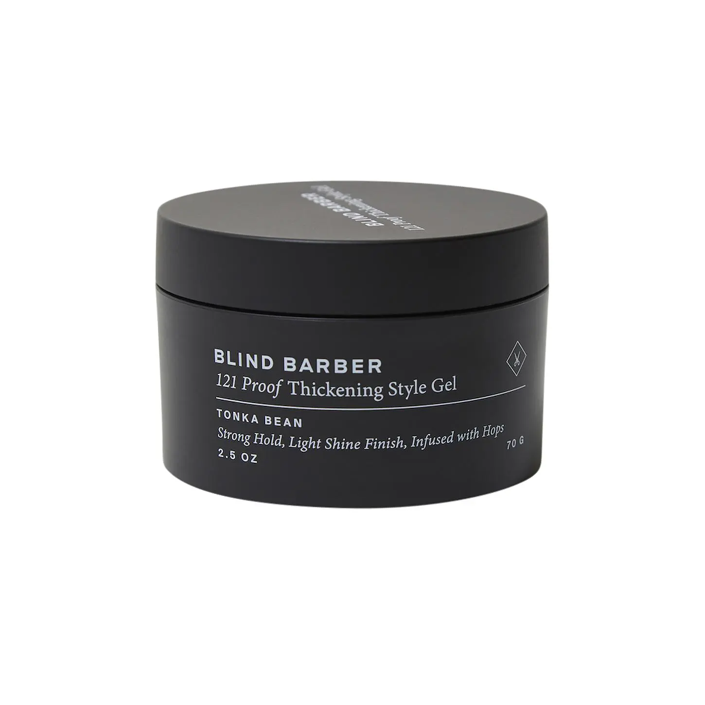 Blind Barber 121 Proof Thickening Hair Styling Gel - 2.5oz Hops-Infused Men’s Haircare Product with Control, Light Shine, Volume Boost