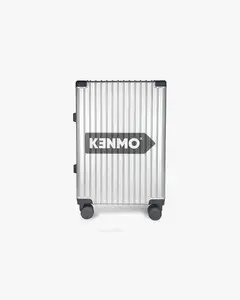 Silver Hardcase Luggage | 22 inch Wide Handle & Logo