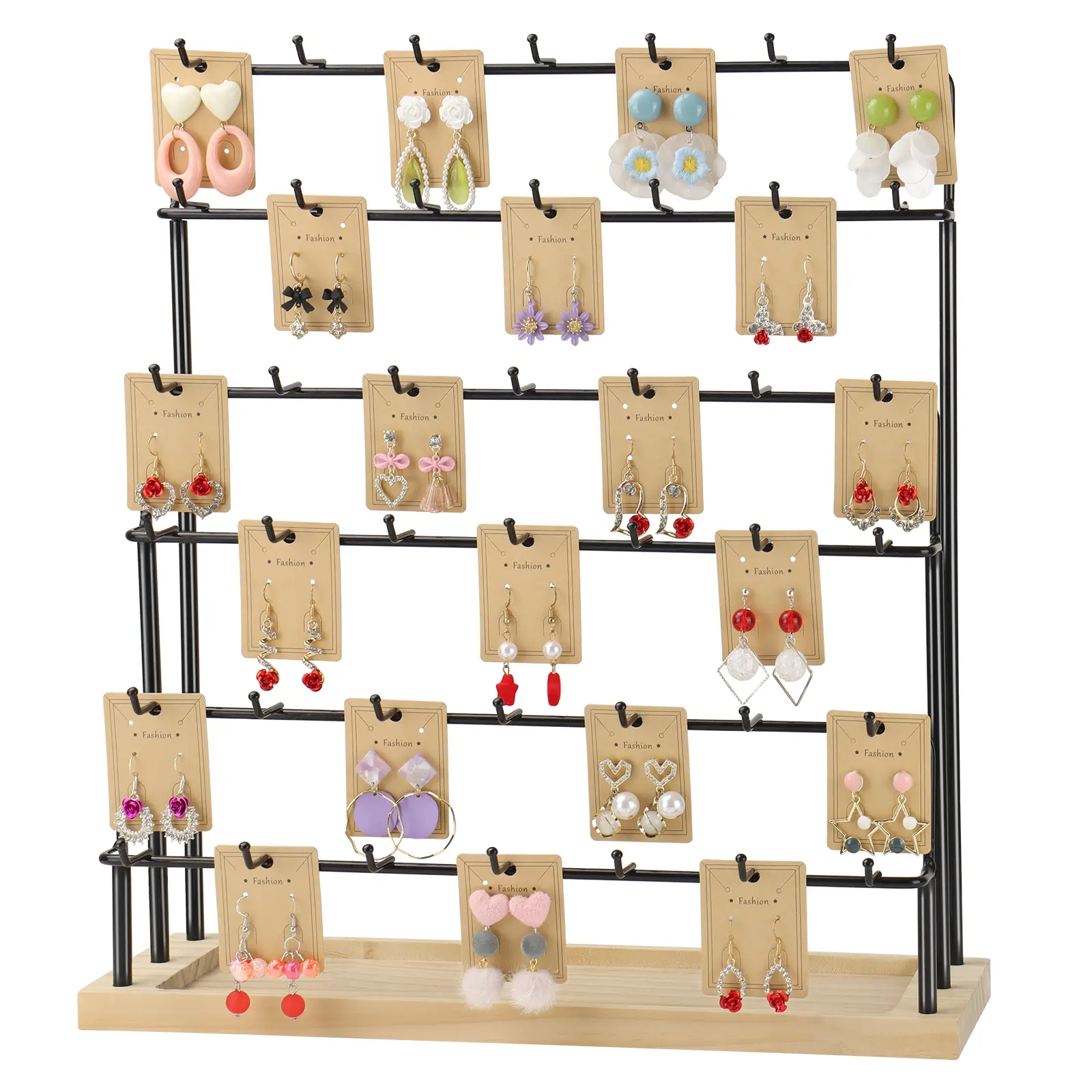 Vendor Jewelry Showcases, Earring Display Racks, Necklace Stands, Earring Cards for Bracelet Displays, And Jewelry Towers. Organiser Boxes wing stands