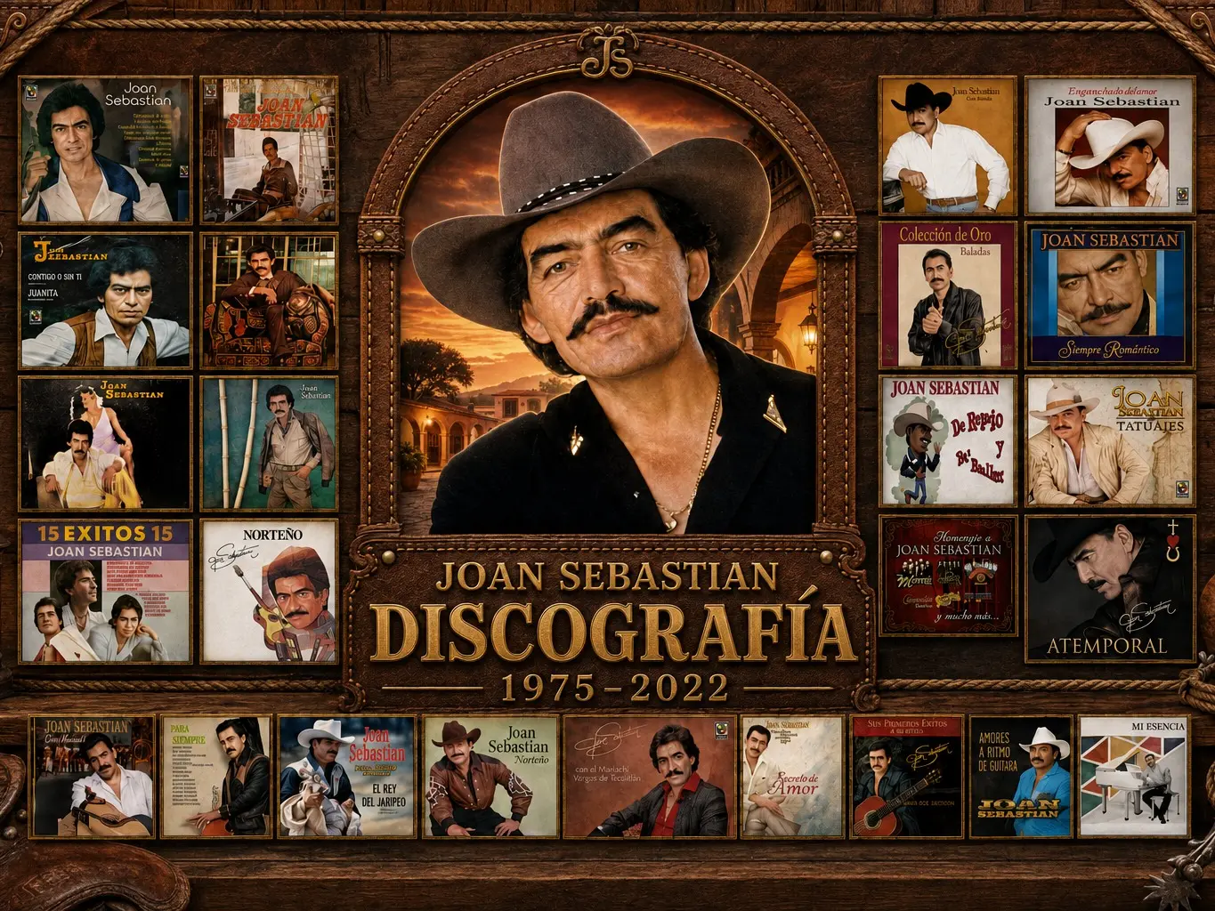 16GB JOAN SEBASTIAN Discography Flash Drive, Data Storage Device for Computers & Office Use