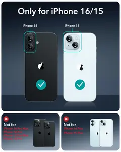 3 Pack for iPhone 16 / iPhone 15 Screen Protector, [9H Hardness] [Military Grade Shatterproof] Full Coverage Tempered Glass Film with Flawless Fit Tray, HD Clear, Scratch Resistant