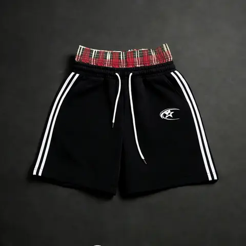 Men's Casual Graphic Print Gym Shorts, Comfortable Fitted Design, Perfect for Outdoor Activities & Daily Wear, Athleisure Shorts, Athletic Shorts, Casual Sporty Shorts, Graphic Fitness Shorts, Sports Drawstring Shorts