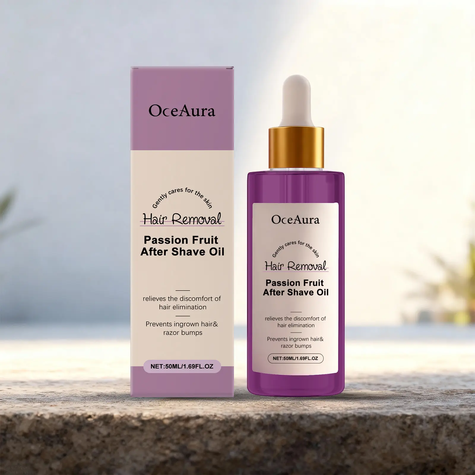 Post-Shave Care Hair Removal Essential Oil, After Shave Oils, 50ML Refreshing Moisturizing, Gentle Nourishing Body Skin Care, Suggested After Depilation Use