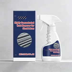 Highly Concentrated Rust Remover 120ml – Fast Acting Formula for Steel & Iron – Dissolves Rust, Corrosion & Oxidation – Restores Metal Surfaces to Like-New Condition – Industrial Strength – For Tools, Auto Parts, Machinery & Home Use