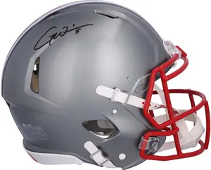 Garrett Wilson Ohio State Buckeyes Autographed Riddell Flash Alternate Speed Authentic Helmet - Fanatics Authentic Certified