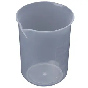 50mL Graduated Beaker Clear Plastic Measuring Cup for Lab 2 Pcs Transparent Kitchen
