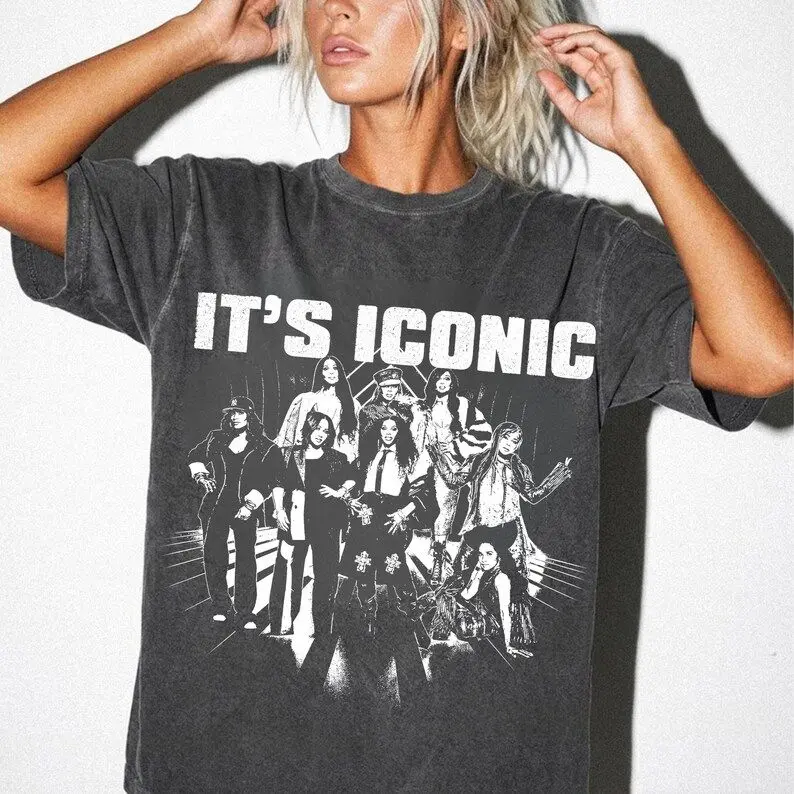 It's Iconic Merch Tour 2026 Comfort Color , It's Iconic Tour Crop Top, 90s R&B Hip Hop Vintage Style Graphic T-Shirt