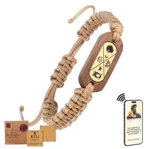 Stoic Gifts – WCTJ Bracelet with NFC Technology – Handmade Adjustable Bracelet for Men & Women – Unlock Daily Stoic Wisdom & Motivation